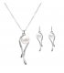 SET560 - Diamond-studded pearl plating earrings